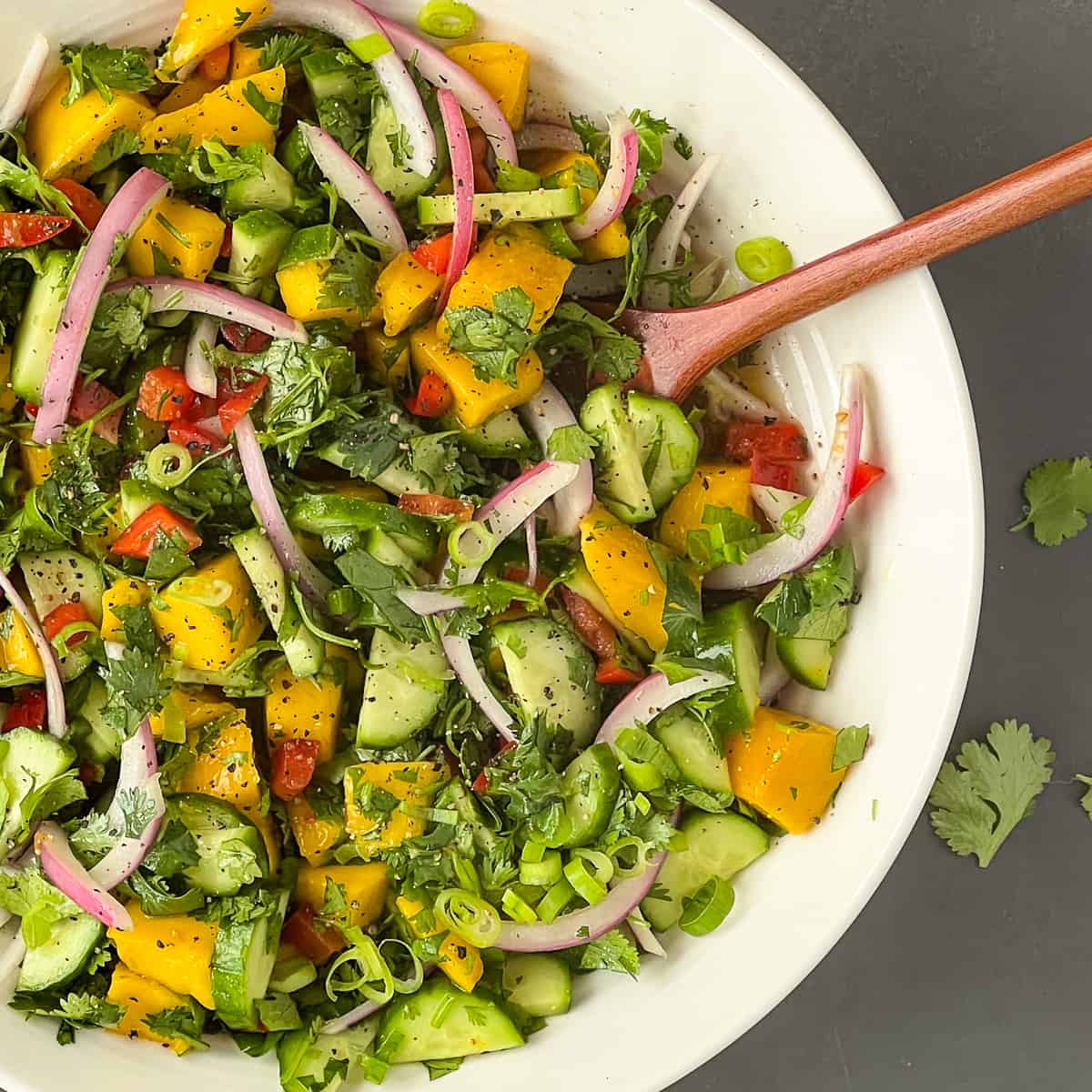 Refreshing Mango Cucumber Salad