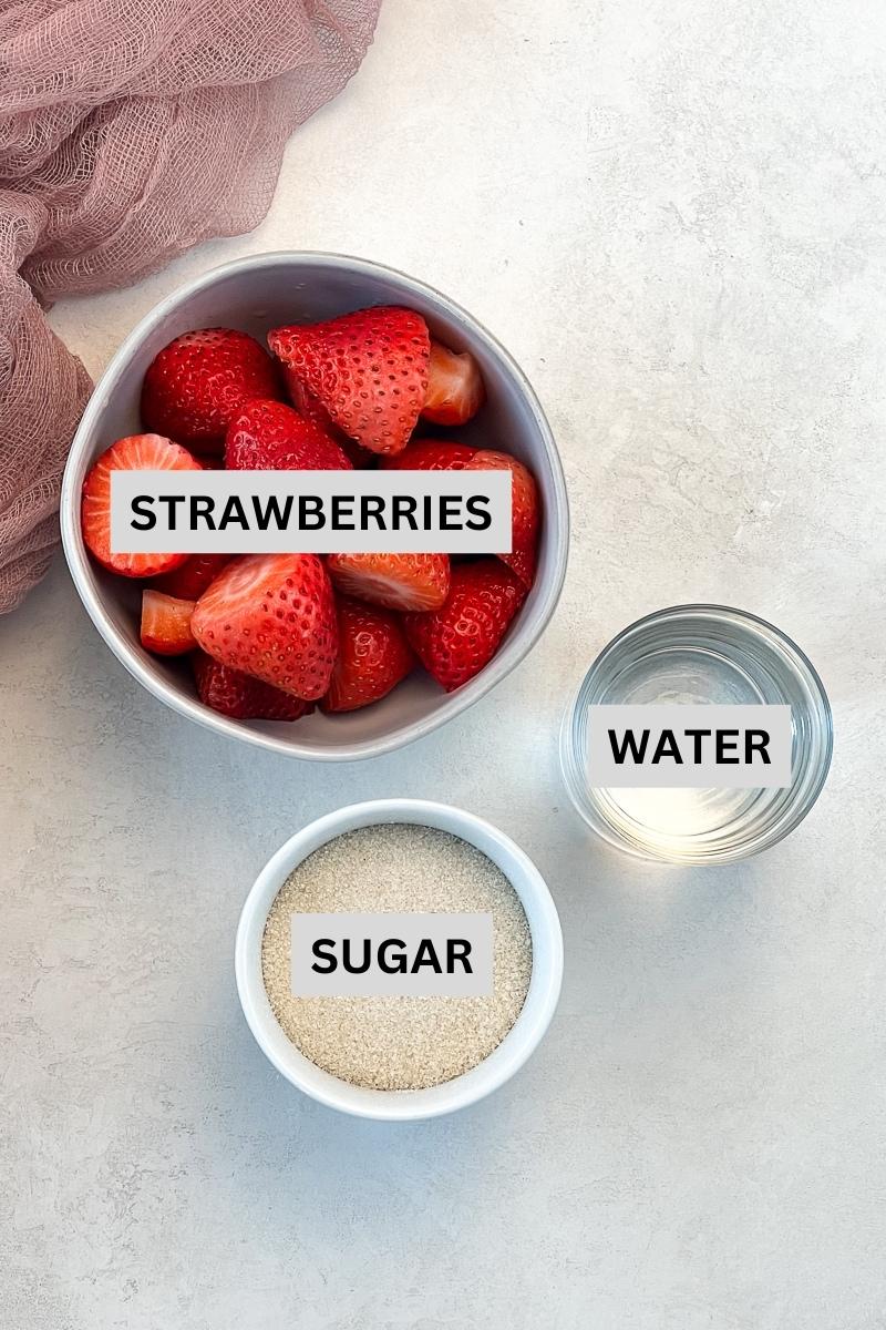 Fresh Strawberry Simple Syrup