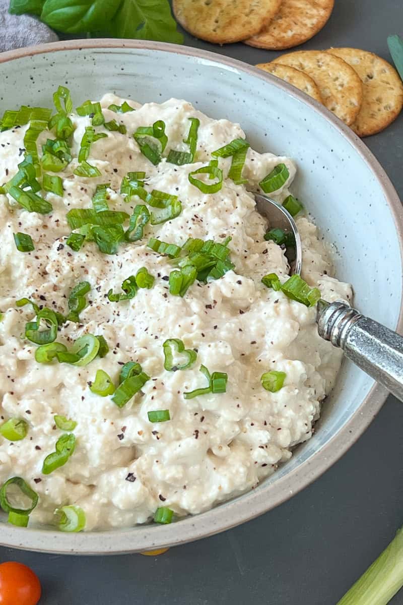 Easy dairy free cottage cheese