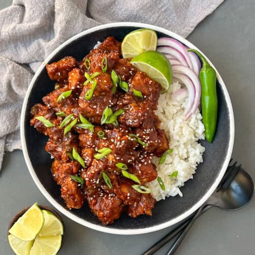 Easy Tofu 65 (Vegan Paneer 65)